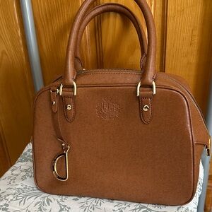 Ralph Lauren Tan Leather Satchel